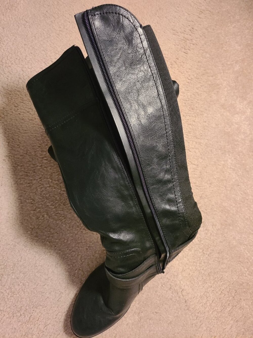 Black riding boots